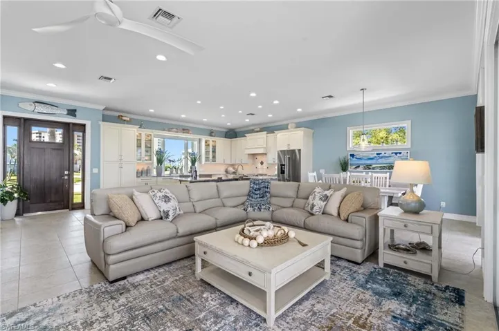 Great Room overlooking Bay Waters