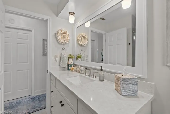 Bathroom featuring vanity