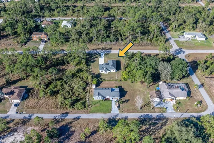 Birds eye view of property