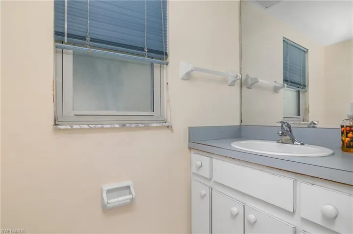 Bathroom featuring vanity