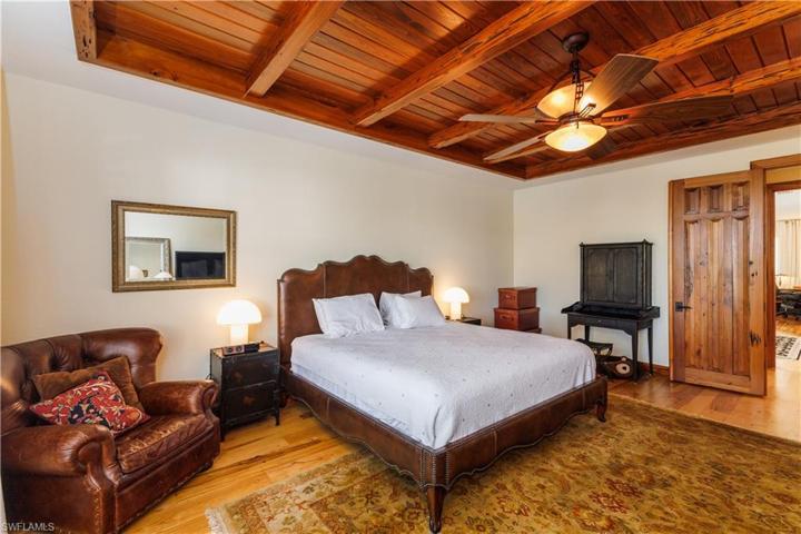 Primary suite includes his and her walk-in closets, his and her bathrooms with a free-standing tub with Rohl fill.