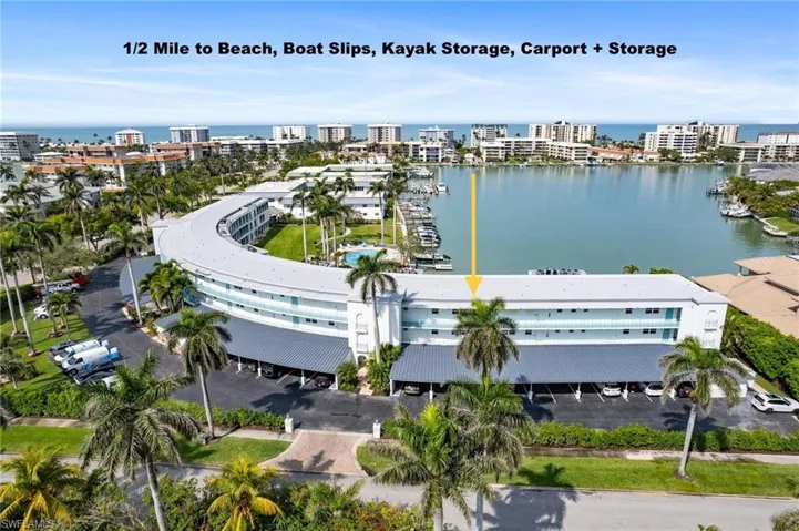 Intimate 3-Story Building with 32 units in a prime bayfront setting. Covered Parking + 4' x 11' Storage Locker (bikes, beach chairs, fishing rods!).