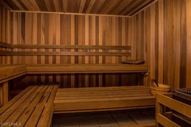 Relaxing sauna in both locker rooms.