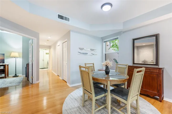 Dining room featuring light hardwood / wood-style floors