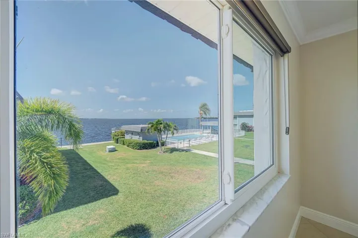 View from kitchen and dining area!