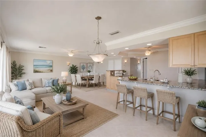 Could definitely switch things up with Dining and Living Areas!  Wide open concept!  Virtually Staged. . .