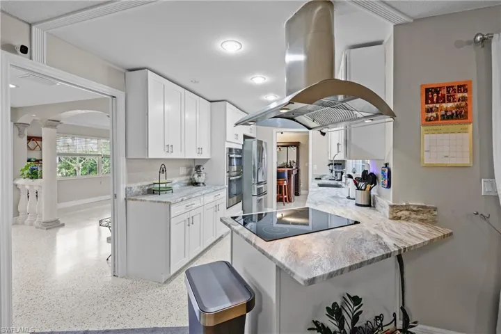 Kitchen area open to dinette area and great room