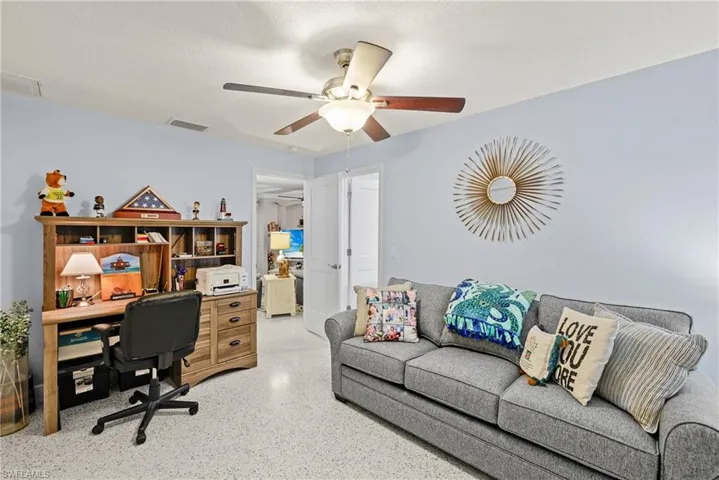 Bedroom 3 used for an office