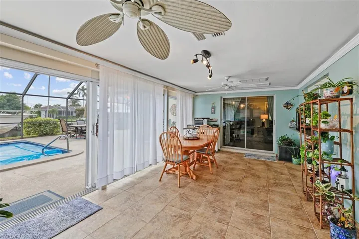 Plenty of space for a large gathering or the perfect place for morning coffee in the sun room