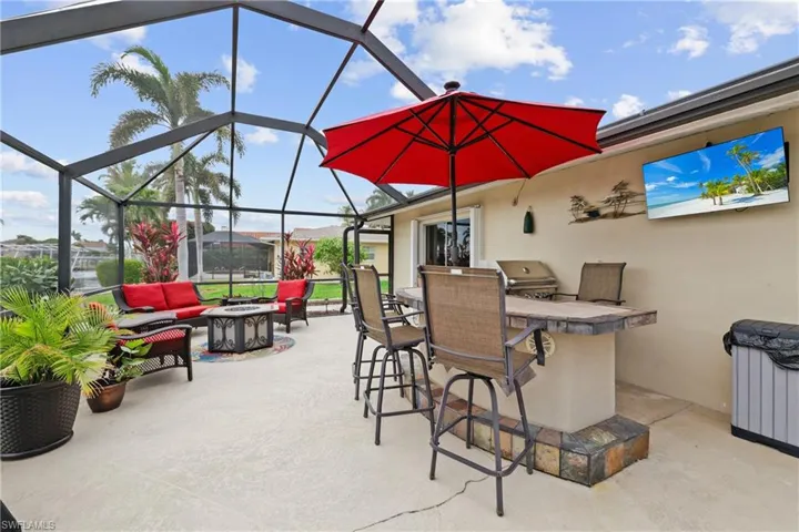 Outside summer kitchen