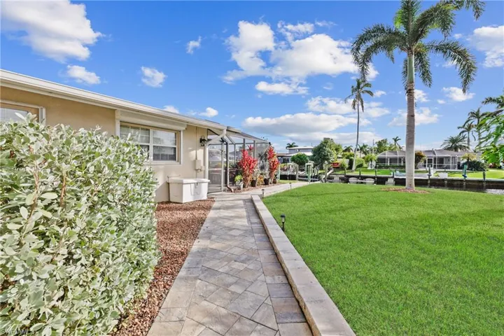 Sidewalk around the home