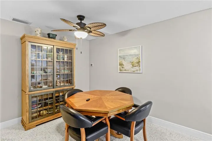 Dining area off the kitchen