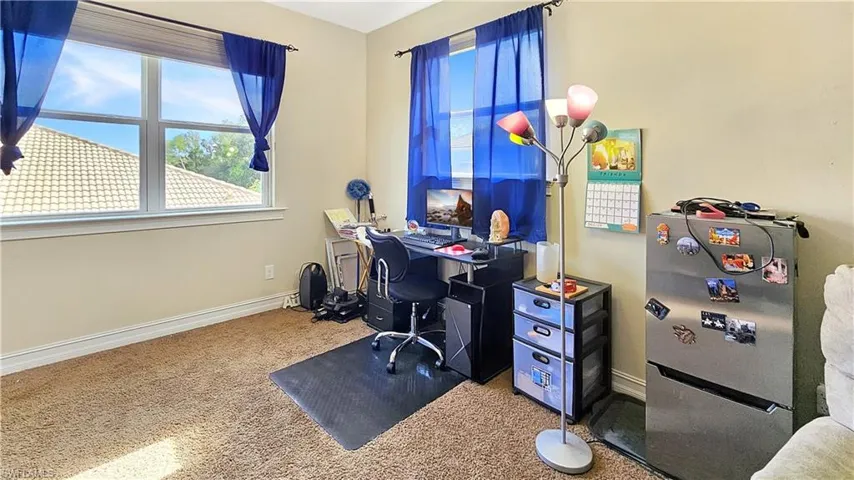 View of carpeted office