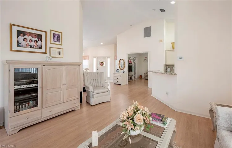 Living room high vaulted ceiling