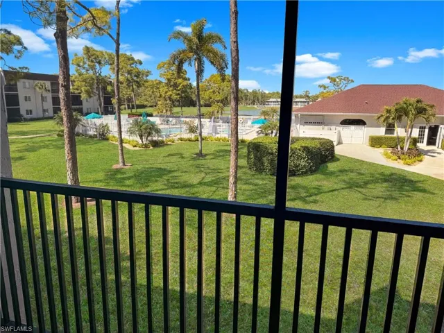 View of yard with an outdoor pool