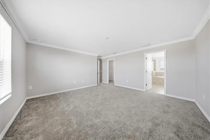 Walk in closet featuring light carpet
