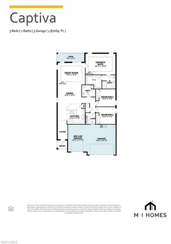 Captiva with 3-Car Garage Option