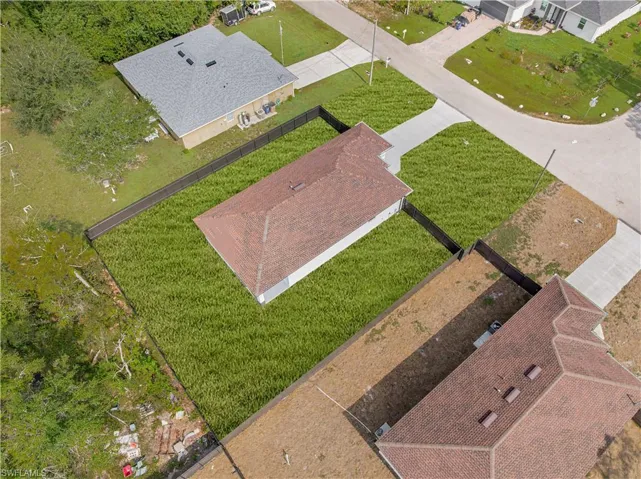 View from above of property