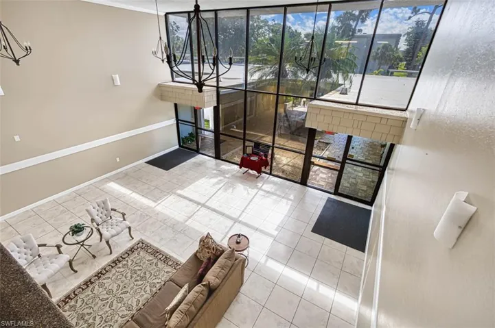 View from second floor lobby