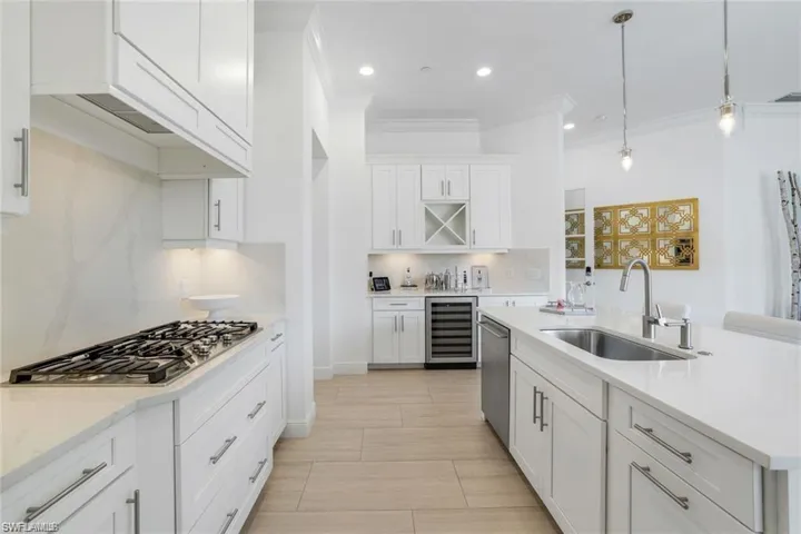Natural gas cooking, wine cooler
