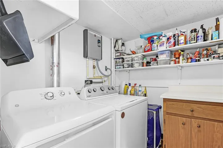 Laundry area featuring washer and dryer
