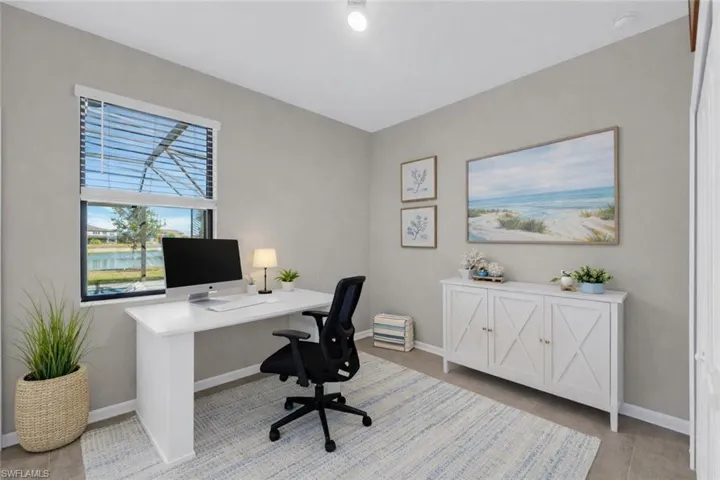 First floor guest room or office - ensuite pool bath- Virtually Staged