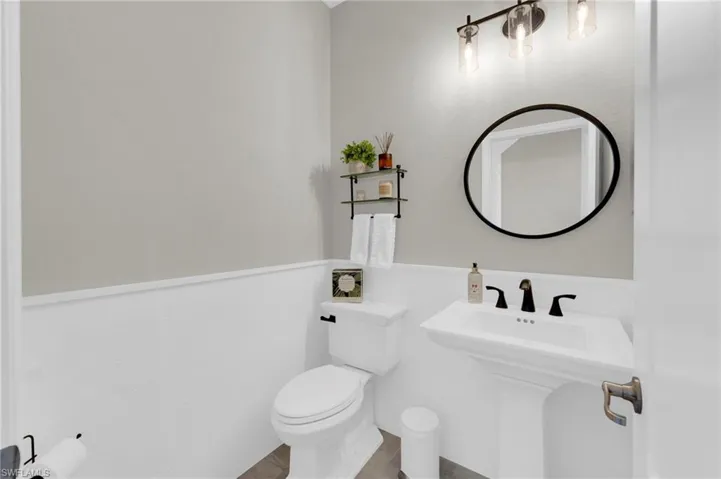 First floor half bath