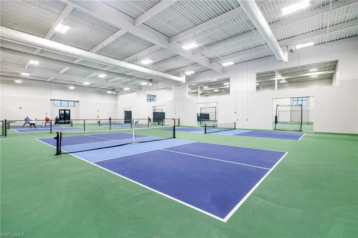 View of tennis court