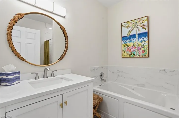 BATH #1 - FULL BATH WITH TUB AND SHOWER...NICELY UPDATED.