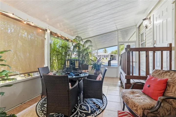 COVERED SCREENED PORCH..