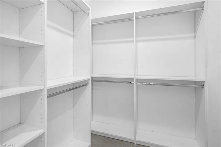 View of spacious closet
