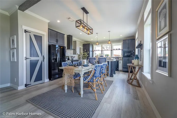 Interior depicts potential modular home