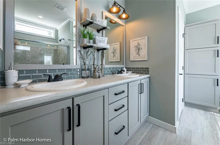 Interior depicts potential modular home