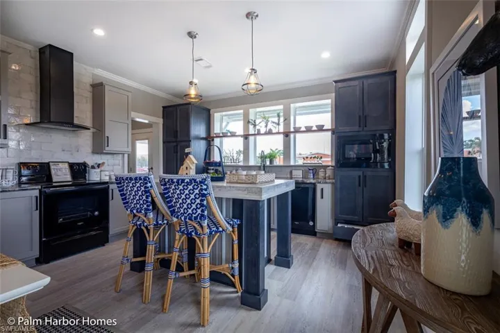 Interior depicts potential modular home