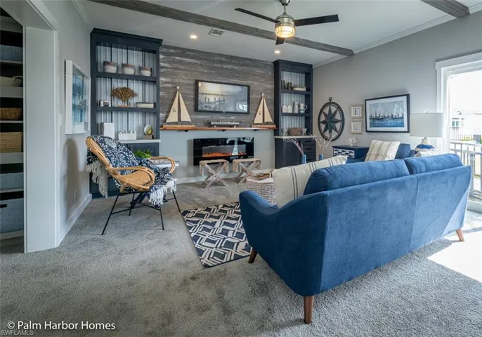 Interior depicts potential modular home