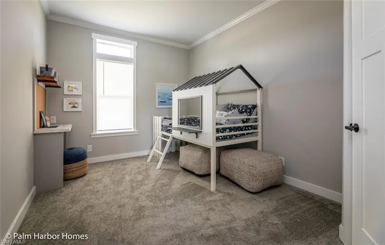 Interior depicts potential modular home