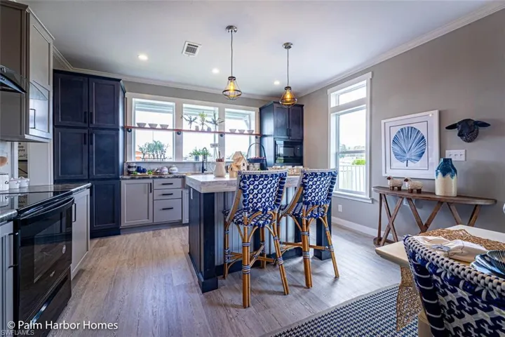 Interior depicts potential modular home