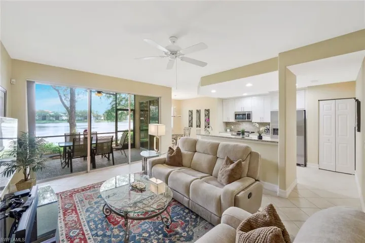 Spacious Great Room with Water Views from Every Corner