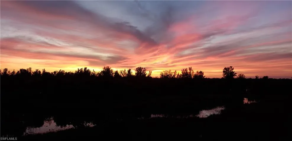 Sunset over the lake