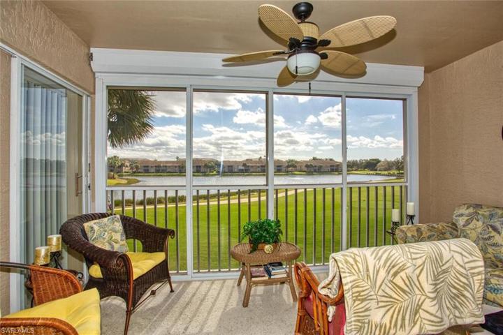 Lanai with views of golf course