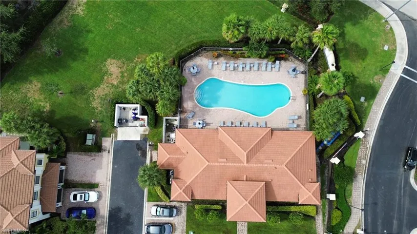 club house and pool