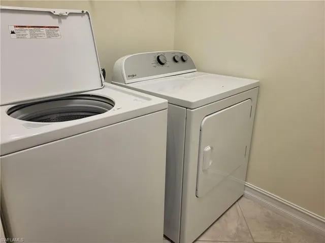 second floor laundry room