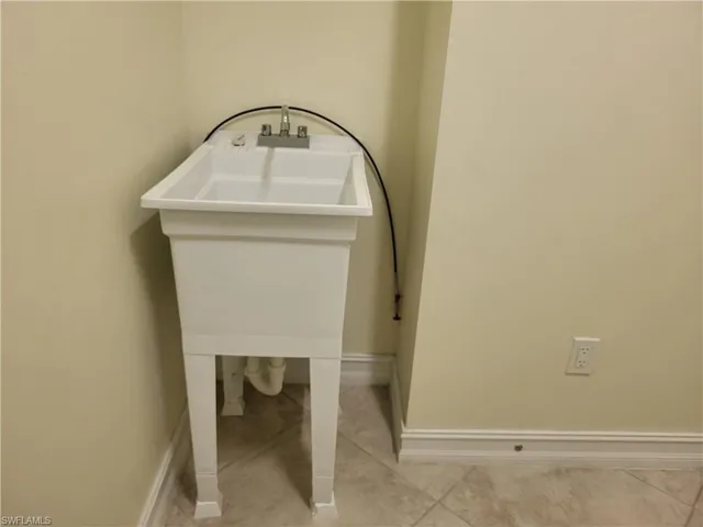 laundry sink in laundry room