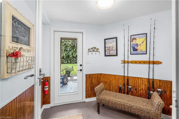 Looking at the entry door