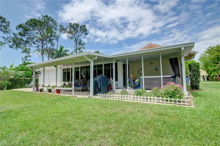 Back view of home