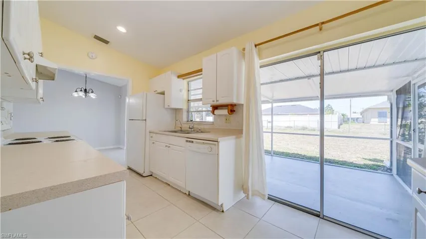 Kitchen with slider