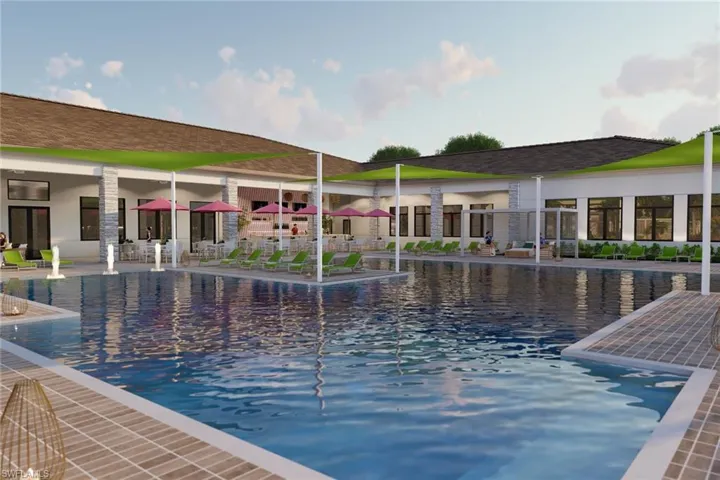 Rendering of resorts style community pool