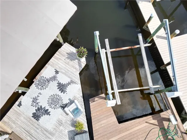 Your own boat lift and dock.