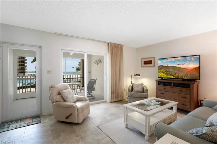 Views from your living room, impact sliders out to the balcony
