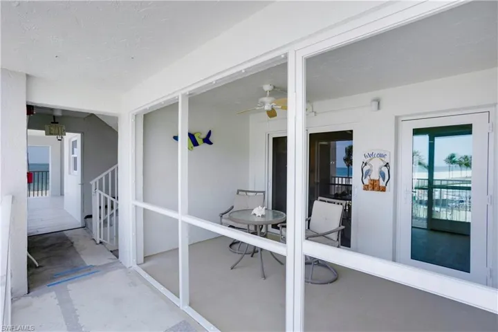 One condo from the very end of the building, one condo from the Gulf, next to stairway!